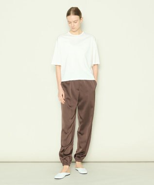 JOSEPH 【洗える】ドレーピーベネシャン　イージートラウザーズ Brown