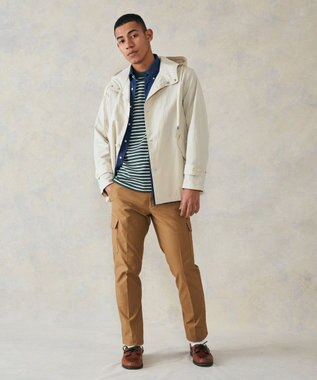 J.PRESS MEN デニムルックツイルシャツ/B.D サックスブルー系