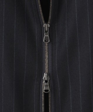 JOSEPH HOMME SAXONY PINSTRIPE ZIP UP JACKET ネイビー系1