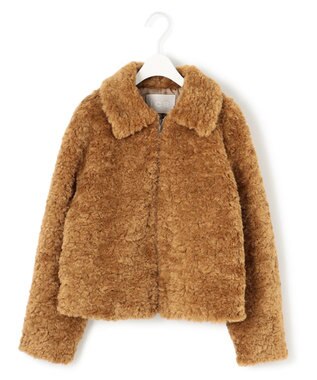 ICB フェイクボア ブルゾン キャメル系