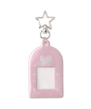 WEGO 【痛バ＆推し活グッズ】ラメモチーフIDフォトケースキーホルダー ピンク