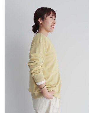 CRAFT STANDARD BOUTIQUE ２ＷＡＹクルーネックニットカーディガン Yellow