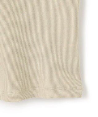 UNFILO テレコ ハーフスリーブTシャツ グレージュ