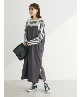 Green Parks ・ＳＵＧＡＲ　ＳＰＯＯＮ　ペインターサロペットスカート Charcoal Gray