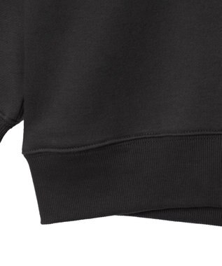 WEGO 【ユニセックス着用ITEM】ストレートラインロゴグラフィックプルオーバー ブラック中濃色