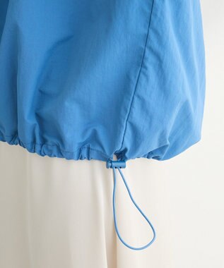 Green Parks ナイロンロゴＶネックプルオーバー Blue