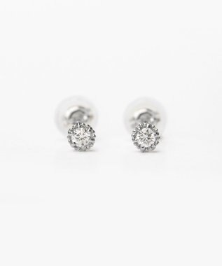 TOCCA 【WEB限定】FLORA PLATINUM DIAMOND PIERCED EARRINGS プラチナ ダイヤモンド ピアス プラチナ