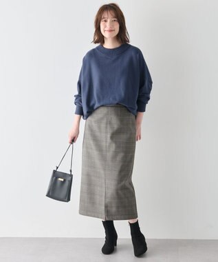 ANY 【6色展開】ムースタッチボクシーニット ロイヤル