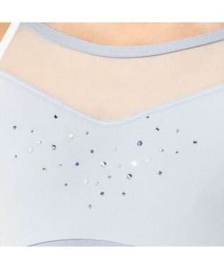 Chacott ノースリーブレオタード パールグレー