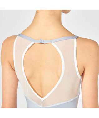 Chacott ノースリーブレオタード パールグレー