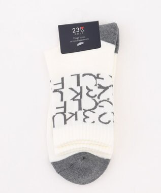23区GOLF 【MEN】ロゴレギュラーソックス 18cm