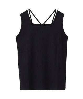 Green Parks マルチストラップテレコタンク Black