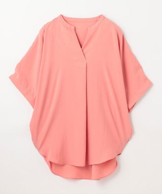 ANY L タックスリーブブラウス コーラル