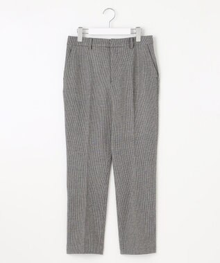 J.PRESS LADIES S 【洗える】チェルビック チェック テーパード パンツ ライトグレー系3