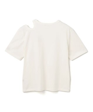 BEIGE， 【WEB限定】PROTAGONISTA / カットアウトTシャツ White