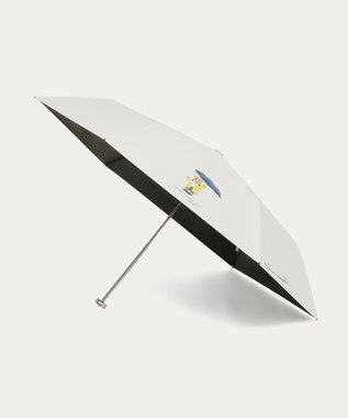 MOONBAT 【 遮光率100％/遮熱/UV/軽量】POLO RALPH LAUREN（ポロ ラルフローレン）晴雨兼用日傘  レインベア  折りたたみ傘 オフホワイト