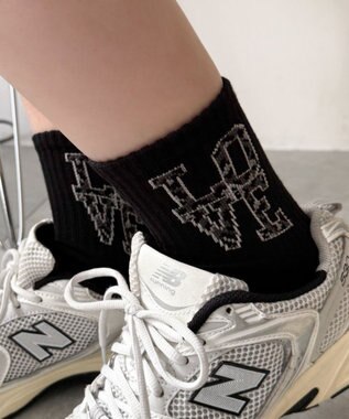 WEGO LOVEロゴソックス