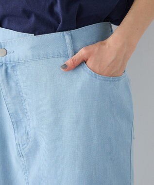 CRAFT STANDARD BOUTIQUE アシンメトリーデニムスカート Light Indigo