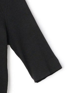 ICB L 【先行予約】 リネンブレンドシアー クルーネックリブニット ブラック