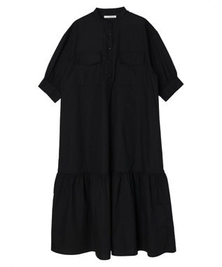 Green Parks ・ＥＬＥＮＣＡＲＥ　ＤＵＥ　バンドカラーワンピース Black