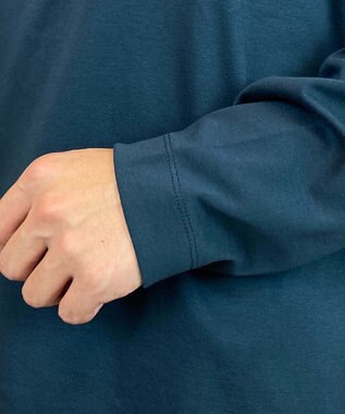 KASHIYAMA 【シルケット加工】コットンタートルネックカットソー ディープグリーン