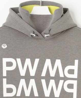 PW CIRCULUS 【NEWデザイン】【MEN】 LOGO graphic  デタッチャブルフーディー グレー系