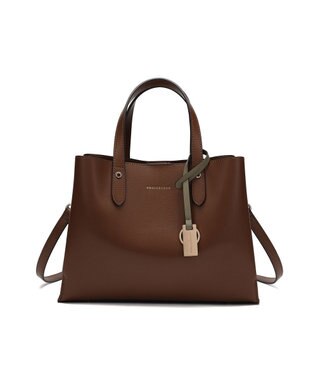 style code 【MERCURYDUO/マーキュリーデュオ】両アオリポケットサイド配色大開き開口 超軽量ハンドバッグ キーチャーム付