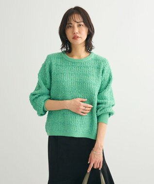 Green Parks テープヤーンニットプルオーバー Green
