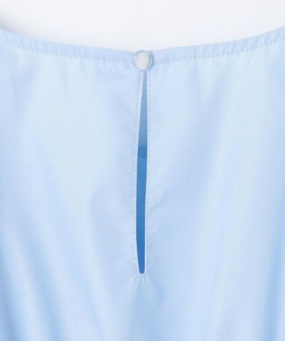 組曲 KIDS 【150-160㎝】レースペプラム ブラウス サックスブルー