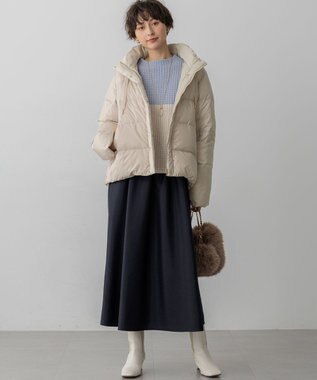 23区 【見上愛さん着用】フェイクファー チャーム バッグ ベージュ系