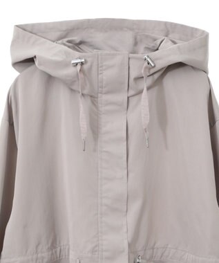 earth music&ecology ドロストペプラムマウンテンパーカー Gray Beige