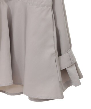 earth music&ecology ドロストペプラムマウンテンパーカー Gray Beige