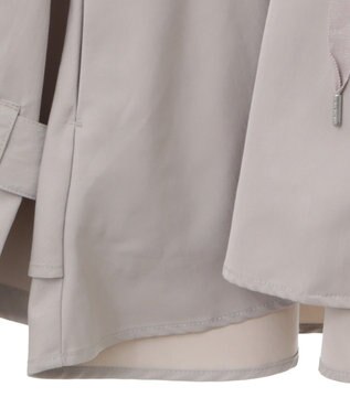 earth music&ecology ドロストペプラムマウンテンパーカー Gray Beige