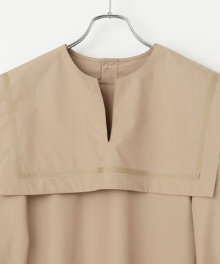 #Newans 【ANSWER for ハンサムモード】襟を取り外せる！セーラーカラーシャツ ベージュ系