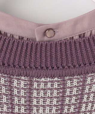 ANY SIS 【2SET】ニットベスト×チュニック ブラウス モーブ系