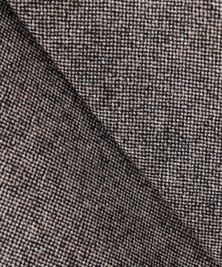 ICB L シックツイード テーラードジャケット ブラウンミックス系