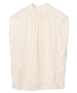BEIGE， SERAPHIN / ライトシアー ハイネックブラウス Ecru