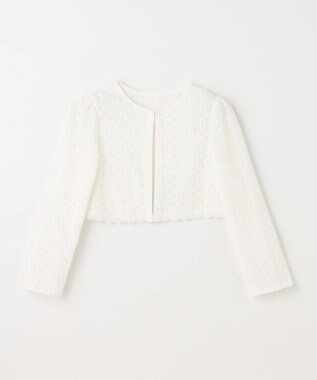 組曲 KIDS 【110-140㎝】レーシージャケット＆ワンピース セット ネイビー系