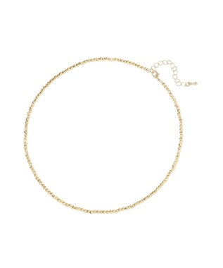 AMERICAN HOLIC スリムメタルビーズネックレス Gold