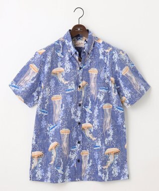 JOSEPH ABBOUD 【ハワイの老舗アロハブランドとコラボ】KAHALA ALOHA　アロハ シャツ ダルブルー系6