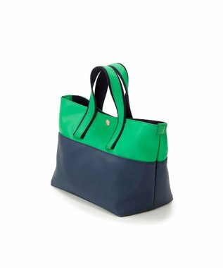 TOPKAPI 【Breath TOPKAPI】Bright ブライト カラーブロックミニ トートバッグ グリーン
