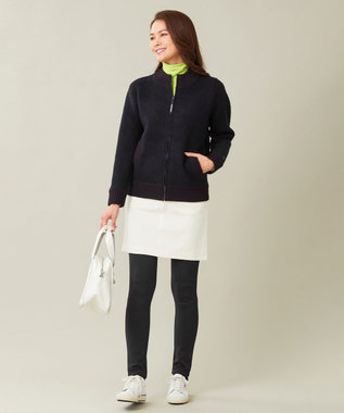 23区GOLF 【23Fondation/WOMEN】エアー ニットアウター ネイビー系