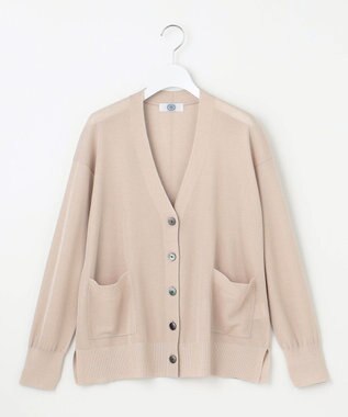 J.PRESS LADIES S 【洗える】Vis/Peスパーク ニット カーディガン ベージュ系