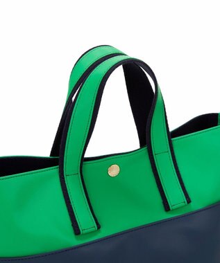 TOPKAPI 【Breath TOPKAPI】Bright ブライト カラーブロックミニ トートバッグ グリーン