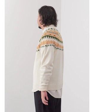 CRAFT STANDARD BOUTIQUE 【男女兼用】求心柄クルーネックニット Ivory