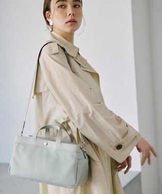 TOPKAPI 【Breath TOPKAPI】防水ナイロン レザーコンビ ミニトート ショルダーバッグ