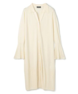 uncrave ハイゲージニット ロングカーディガン オフ