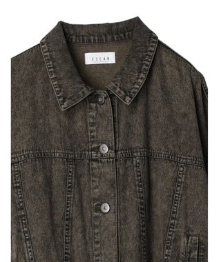 Green Parks ■ＥＳＣＡＲ　デニムジャケットワンピース Brown