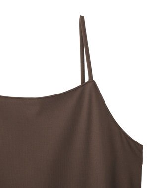 YECCA VECCA 【2点SET】シアーシャツ×Aラインキャミワンピース Terracotta