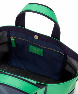 TOPKAPI 【Breath TOPKAPI】Bright ブライト カラーブロックミニ トートバッグ グリーン